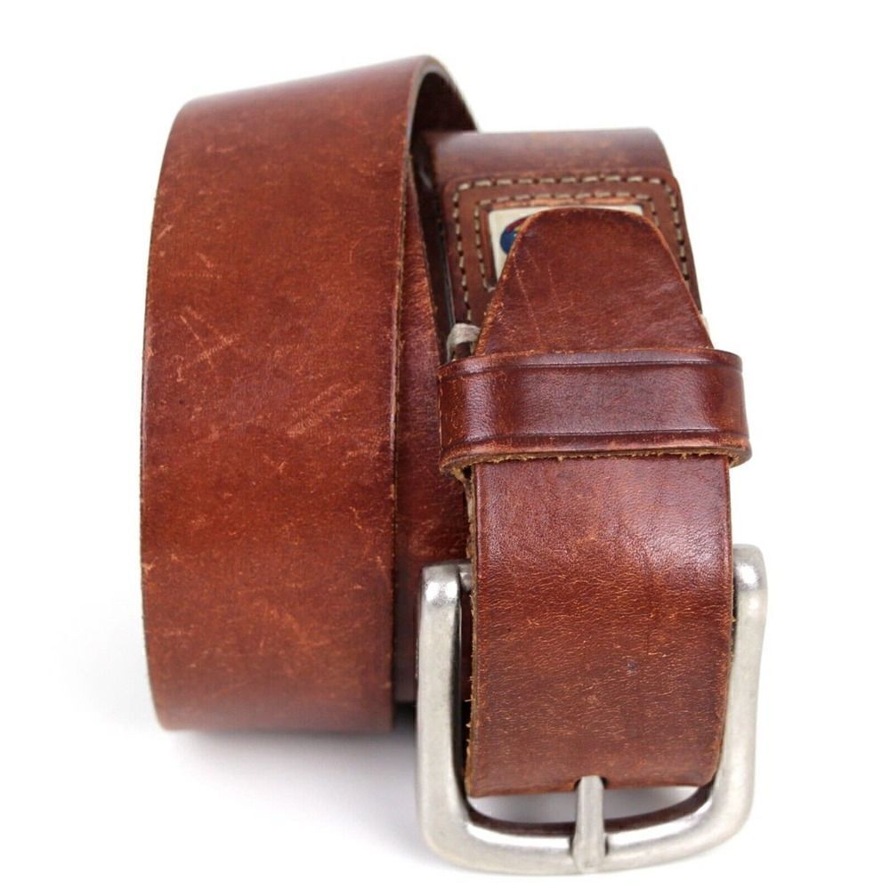 Fossil BROWN GENUINE LEATHER 1.5"Wd CASUAL DRESS MEN'S BELT Sz 34/85 (F79